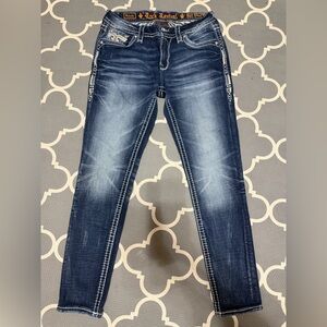 Rock Revival Dark Blue Skinny Jeans
Size 28 Easy Skinny